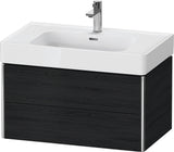DURAVIT XSquare Waschtischunterbau 784 mm Taupe mit 2 Schubkästen und Tip-on Technik