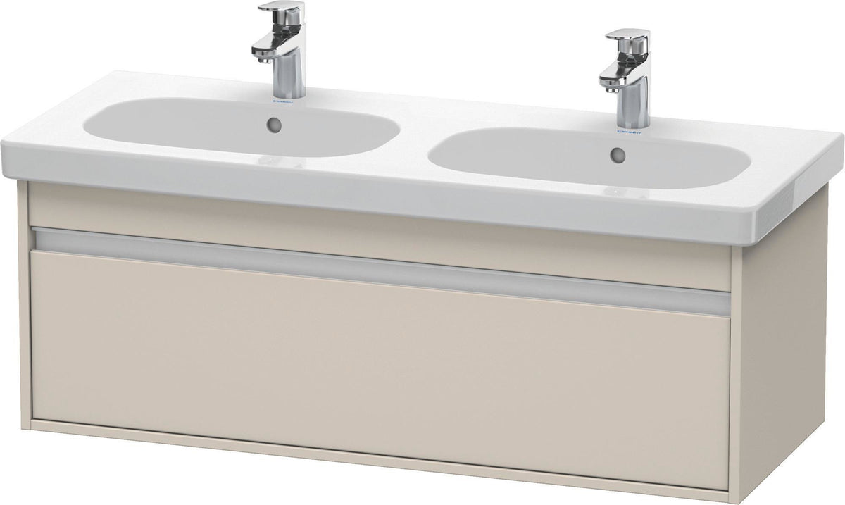 Duravit Ketho Waschtischunterbau wandhängend 1150 mm basalt matt mit 1 Auszug