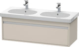 Duravit Ketho Waschtischunterbau wandhängend 1150 mm basalt matt mit 1 Auszug