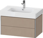 784 mm / sonstige / Waschtischunterbau wandhängend XSquar e 470x784x397mm Leinen 2 Schubk.