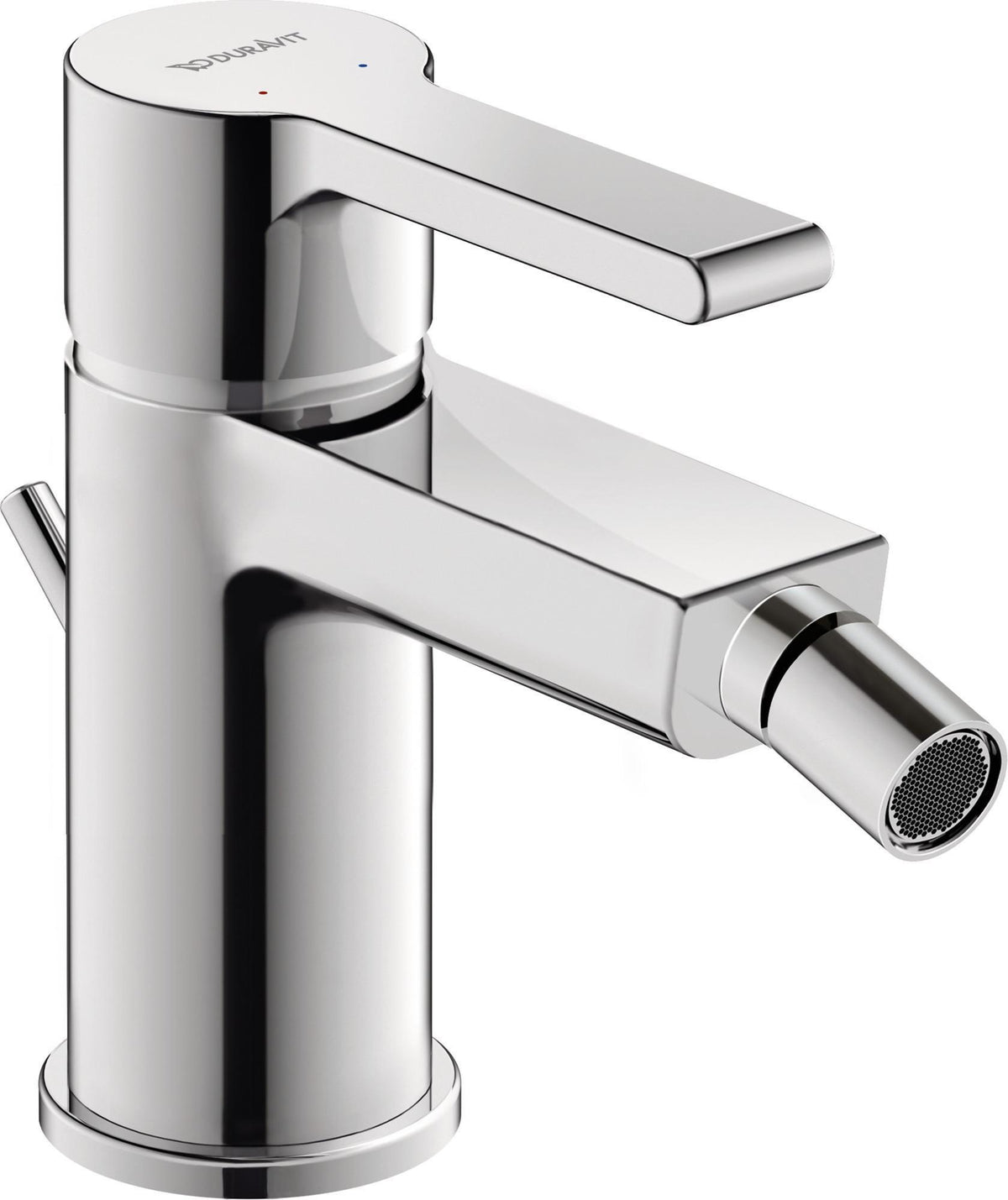 DURAVIT B.2 Einhebel-Bidetmischer Chrom 127 mm mit Zugstangen-Ablaufgarnitur