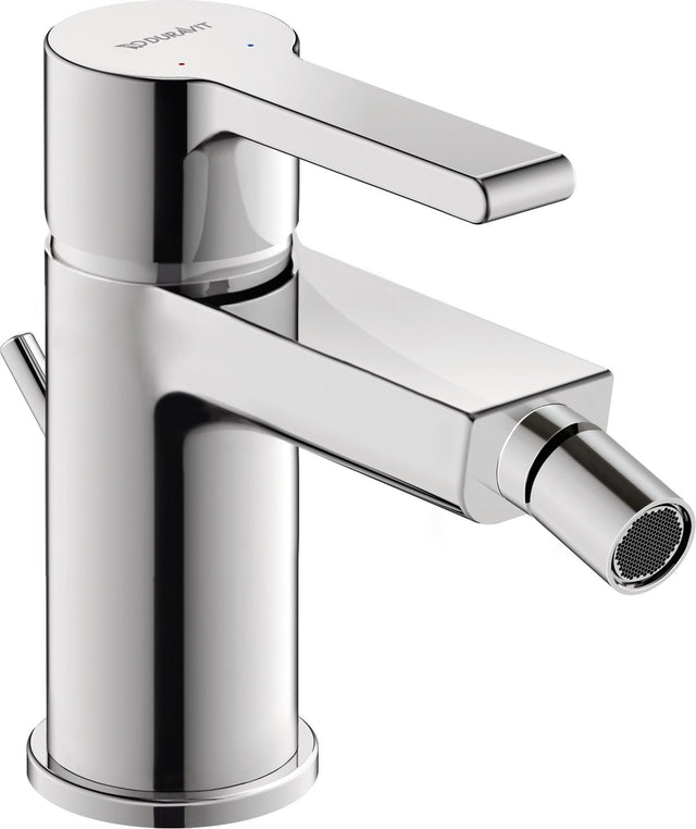 DURAVIT B.2 Einhebel-Bidetmischer Chrom 127 mm mit Zugstangen-Ablaufgarnitur