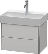 DURAVIT XSquare Waschtischunterbau 584 mm s-matt mit Ahorn Innenausstattung