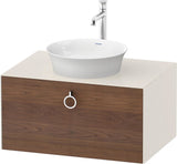 DURAVIT White Tulip Waschtischunterbau 800 mm wandhängend, 1 Auszug, Nussbaum/Taupe Hochglanz