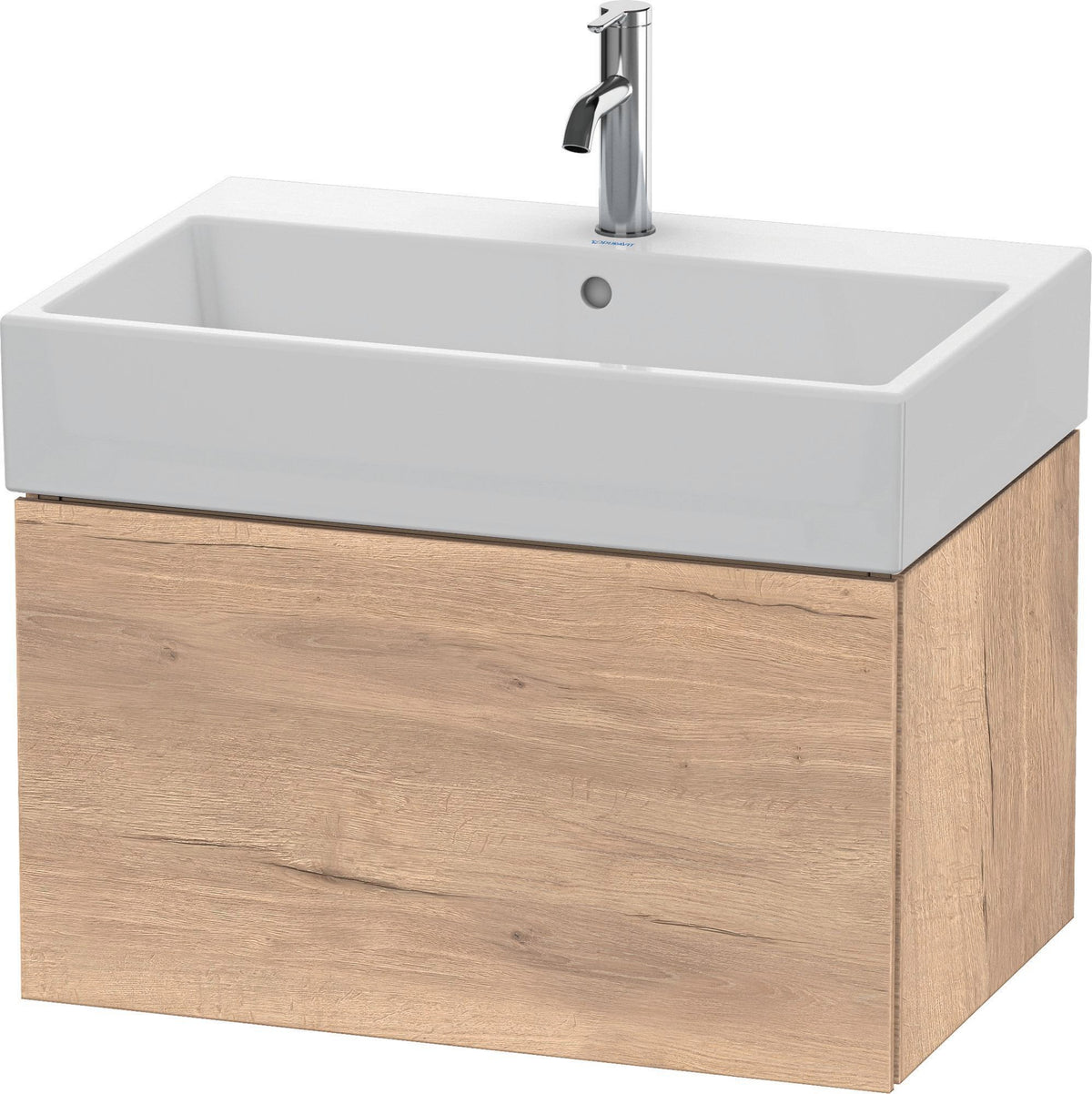 Duravit L-Cube Waschtischunterbau 684 mm weiß matt, 1 Auszug, wandhängend, Tip-On