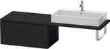 Duravit L-Cube Unterschrank für Konsole 820 mm, 2 Schubkästen, Weiß Matt