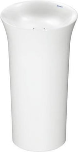 DURAVIT White Tulip Freistehender Waschtisch 500 mm ohne Überlauf mit WonderGliss