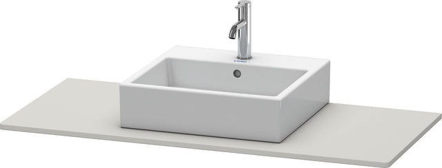 Duravit Konsole XSquare Betongrau Matt 1200 mm mit Ausschnitt für Waschschüssel