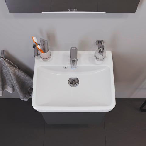 Duravit No.1 Einhebel-Waschtischmischer S mit Zugstange, Chrom – 100 mm Ausladung, Keramikmischsystem