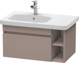 DURAVIT DuraStyle Waschtischunterbau 730 mm betongrau matt – wandhängend mit 1 Auszug & 2 offenen Fächern