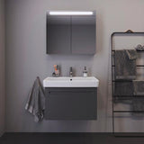 Duravit No.1 Waschtischunterbau wandhängend 740 mm Weiß Matt mit 1 Auszug und Soft-Close