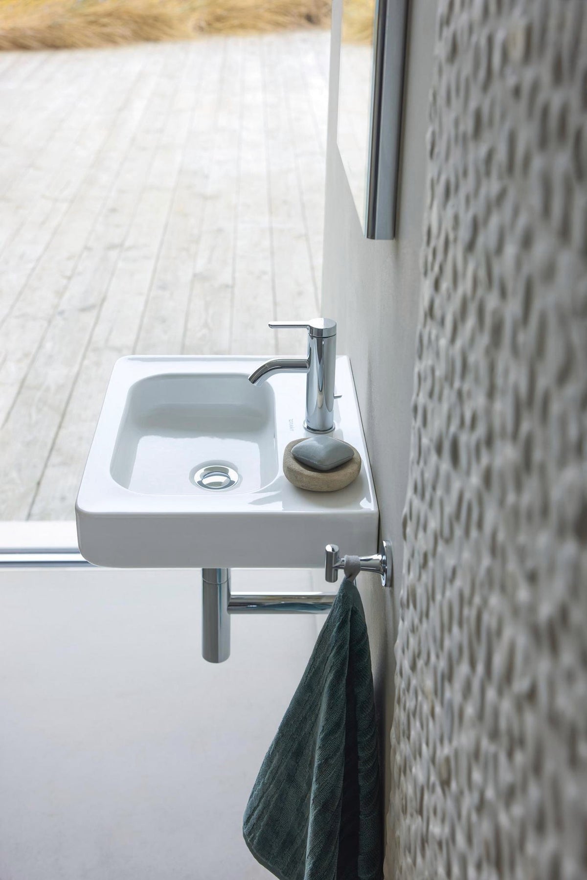 Duravit XSquare Spiegel 450x800mm chrom mit LED-Beleuchtung und Dimmfunktion