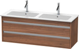 DURAVIT Ketho Waschtischunterbau 1270 mm betongrau matt mit 2 Schubkästen und Soft-Close