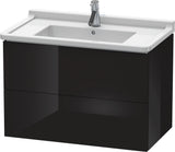DURAVIT L-Cube Waschtischunterbau 820 mm taupe matt mit 2 Schubkästen und Tip-On-Technik