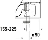 DURAVIT D-Neo Stand-Tiefspül-WC 650 mm rimless, weiß, Abgang Vario