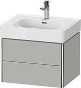 Duravit XSquare Waschtischunterbau 584 mm, 2 Schubkästen, Tip-on, Taupe