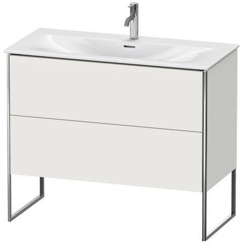 Duravit XSquare Waschtischunterbau 1010 mm mit 2 Auszügen in Steingrau-Matt