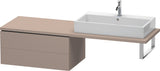 Duravit L-Cube Unterschrank für Konsole 820 mm, 2 Schubkästen, Weiß Matt