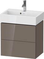 flannel grey hochglanz / Mitteldichte Faserplatte (MDF) / 2 Schubkästen