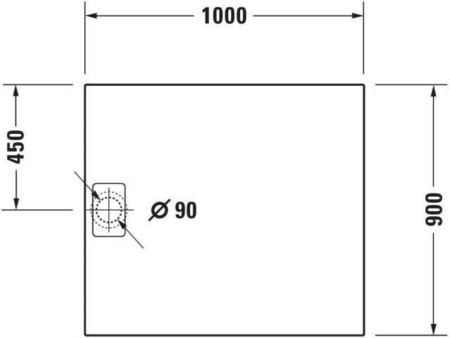 DURAVIT Stonetto Duschwanne 1400x800x50 mm Mineralguss Weiß Matt – Bodenbündig & Rutschhemmend