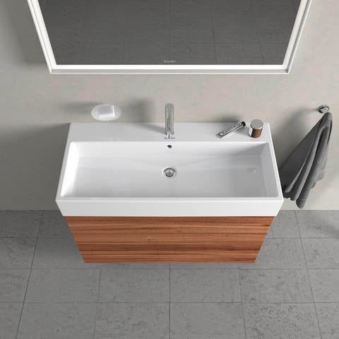 DURAVIT L-Cube Waschtischunterbau 984 mm, 2 Schubkästen, Weiß Matt, Wandmontage