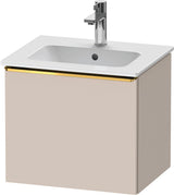 DURAVIT D-Neo Waschtischunterbau 510 mm Eiche Schwarz Matt mit Bronze Griff