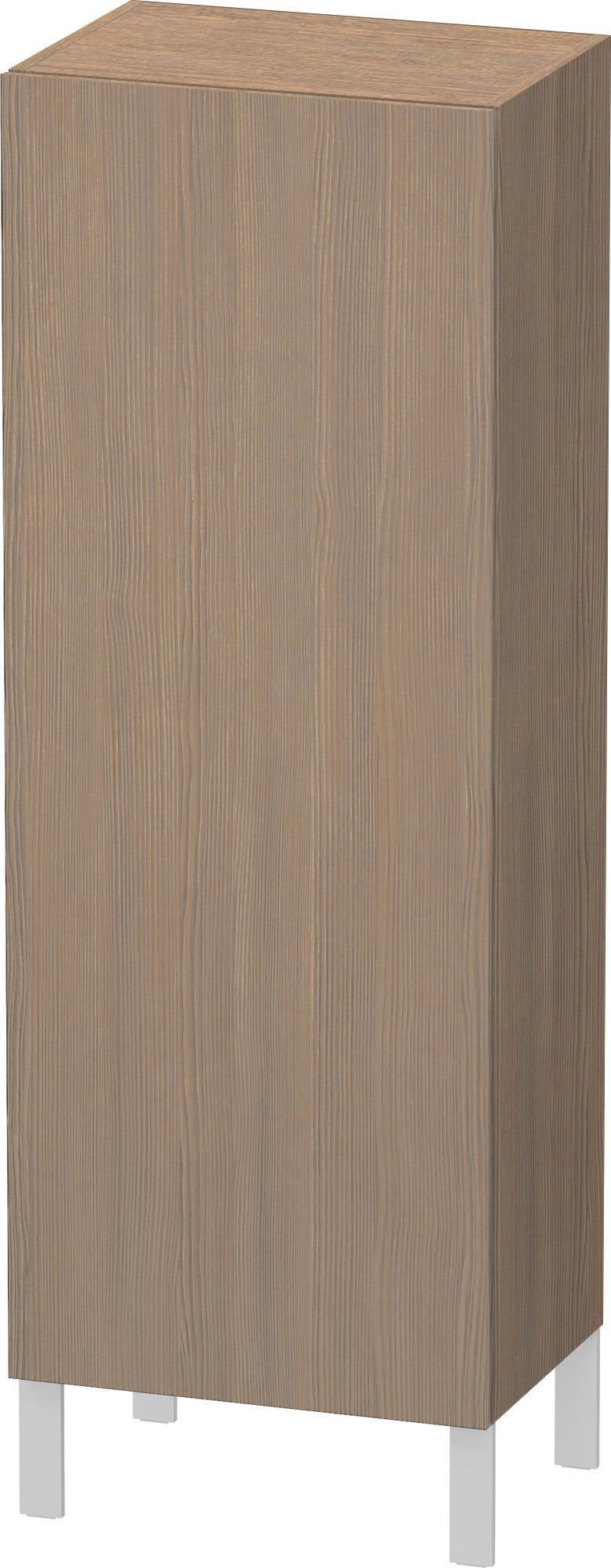 DURAVIT L-Cube Halbhochschrank 363x500x1320 mm, 1 Tür links, amerikanisch nussbaum