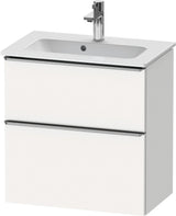 Duravit D-Neo Waschtischunterbau 610 mm betongrau matt mit Soft-Close und Bronze-Griff
