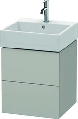 DURAVIT L-Cube Waschtischunterbau 544x484x459 mm, 2 Schubkästen, Weiß Matt, Wandmontage