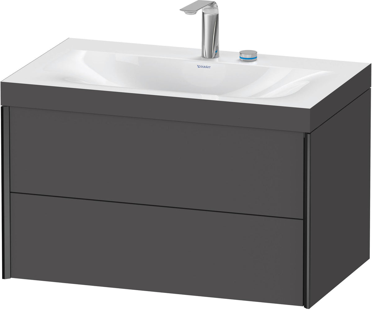 DURAVIT XViu c-bonded Waschtischset wandhängend 800x480x503mm mit 2 Schubkästen, Push-Open und Soft-Close
