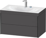 DURAVIT XViu c-bonded Waschtischset wandhängend 800x480x503mm mit 2 Schubkästen, Push-Open und Soft-Close