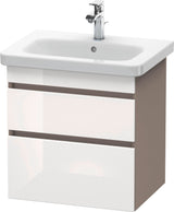 DURAVIT DuraStyle Waschtischunterbau wandhängend 580 mm mit 2 Schubkästen, weiß matt
