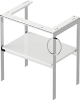DURAVIT Metallkonsole White Tulip 684 mm, weiß seidenmatt, höhenverstellbar, von Philippe Starck