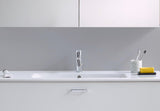 DURAVIT B.2 Einhebel-Waschtischmischer mit Zugstange, Chrom – 138,5 mm Ausladung