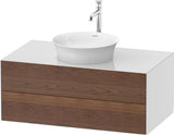 DURAVIT White Tulip Waschtischunterbau wandhängend 1000 mm, 2 Schubkästen, Weiß Seidenmatt