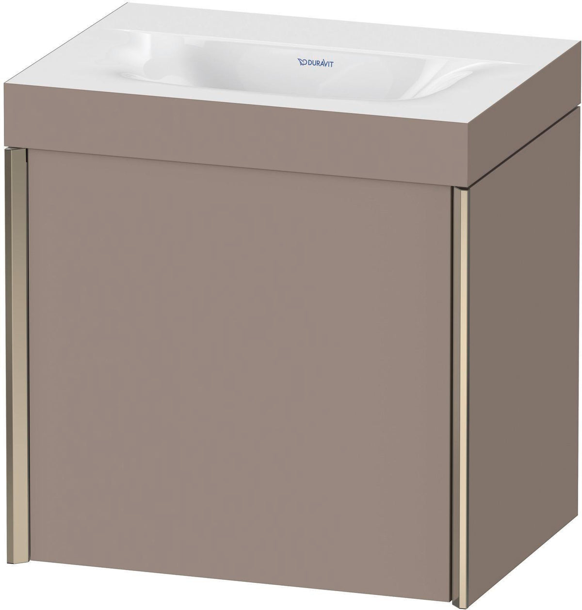 DURAVIT XViu c-bonded Waschtischunterbauset 460 mm, champagner matt/leinen, 1 Tür