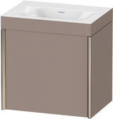 DURAVIT XViu c-bonded Waschtischunterbauset 460 mm, champagner matt/leinen, 1 Tür