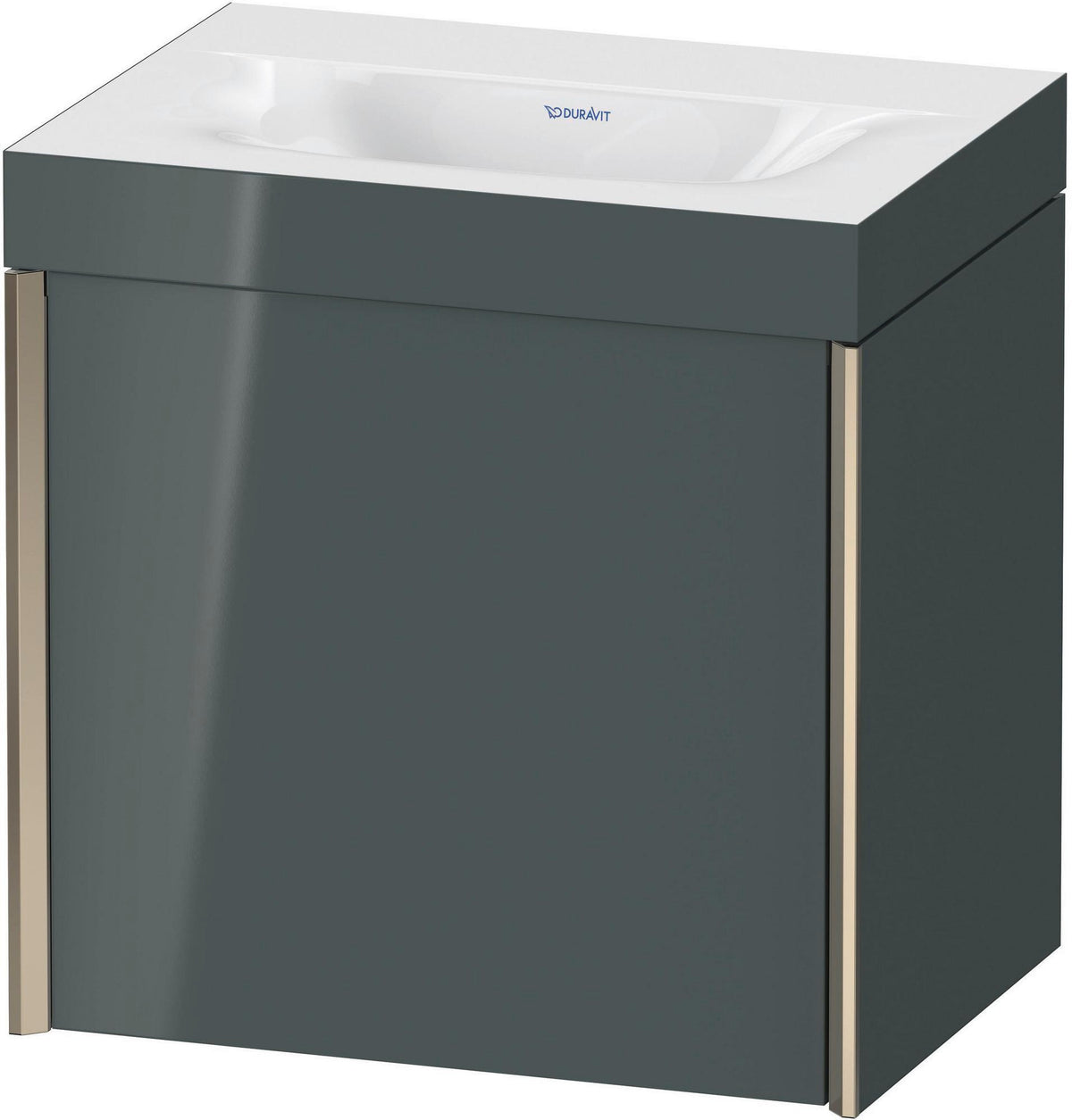 DURAVIT XViu Waschtischunterbau 1 Tür 460x450x330 mm champagner matt / dolomiti grey
