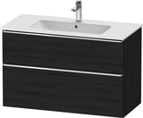 DURAVIT D-Neo Waschtischunterbau 1010 mm Eiche Schwarz mit Bronze Griff