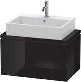 DURAVIT L-Cube Konsolenwaschtischunterbau 720 mm betongrau matt mit Tip-on-Auszug