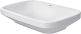 DURAVIT DuraStyle Aufsatzbecken 600 mm weiß mit WonderGliss – ohne Hahnloch, ohne Überlauf
