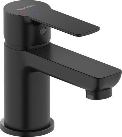 DURAVIT D-Code Einhebel-Waschtischmischer Schwarz mit FreshStart und MinusFlow