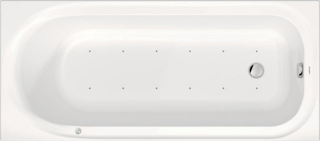 DURAVIT Soleil by Starck Whirlwanne 1700x750mm Einbau mit Air-System, 1 Rückenschräge, Weiß