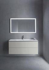 Duravit L-Cube Waschtischunterbau 1220 mm taupe matt mit 2 Schubkästen und Tip-On-Technik