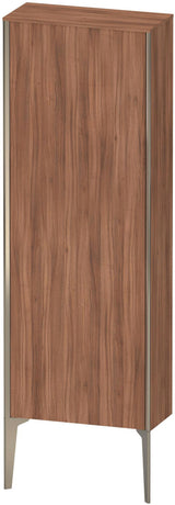 Duravit Halbhochschrank XViu 1330 mm Nussbaum dunkel matt, wandhängend, Push-Open