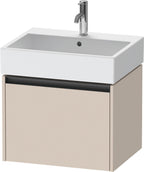 taupe supermatt / 1 Auszug / Waschtischunterbau