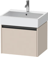 Duravit Ketho.2 Waschtischunterbau 584 mm betongrau matt – wandhängend, 1 Auszug, Soft-Close