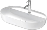 Duravit Luv Aufsatzbecken 700 mm, geschliffen, mit Hahnloch, ohne Überlauf, weiß, WonderGliss