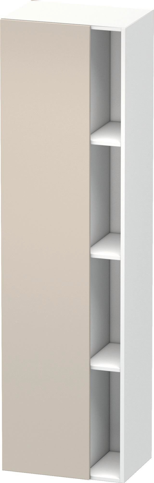 DURAVIT DuraStyle Hochschrank 360x500x1800mm, 1 Tür links, weiß matt – Wandhängend mit Soft-Close