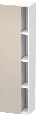 taupe matt / weiß matt / links